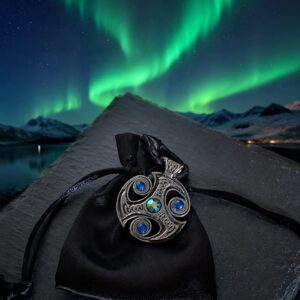Juwelen Trefot - Nordlicht - Anhänger Amulett Halskette – Bild 1