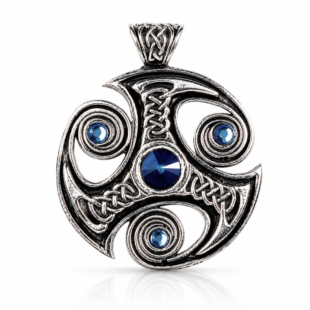 Juwelen Trefot - Nordlicht - Anhänger Amulett Halskette